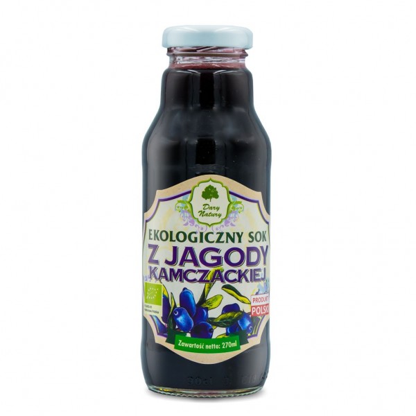 Sok z JAGODY KAMCZACKIEJ EKO 270ml Dary Natury 5