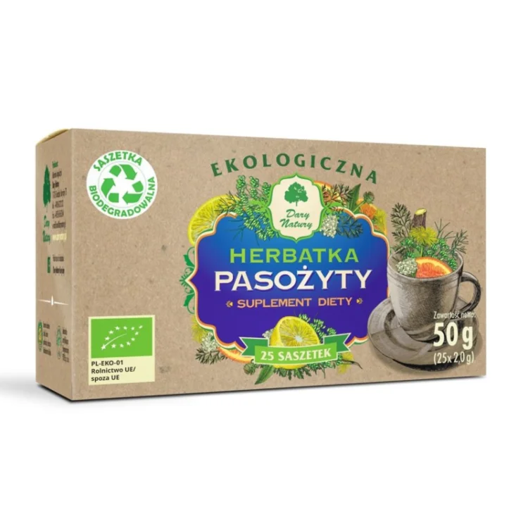 Herbata PASOŻYTY Eko 25x2g Dary Natury