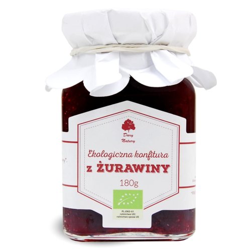 KONFITURA Z ŻURAWINY Eko 180 g Dary Natury