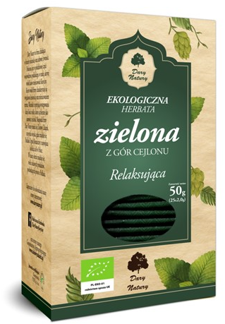 Herbata ZIELONA RELAKSUJĄCA EKO Fix 25x2g Dary Natury