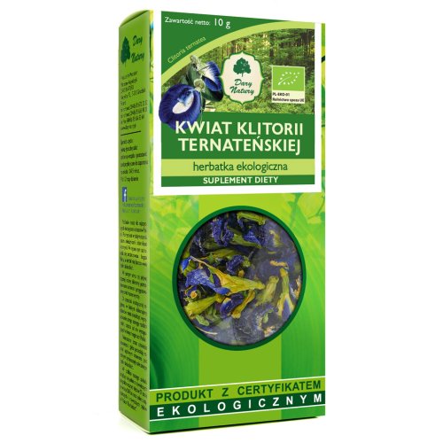 KLITORIA TERNATEŃSKA KWIAT EKO 10g - Butterfly Pea Tea