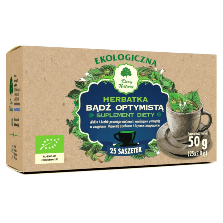  Herbatka BĄDŹ OPTYMISTĄ 25x2g Dary Natury
