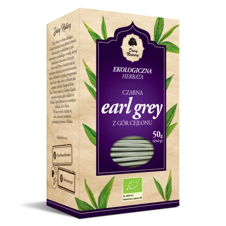 Herbata CZARNA EARL GREY Eko Fix 25 sasz Dary Natury