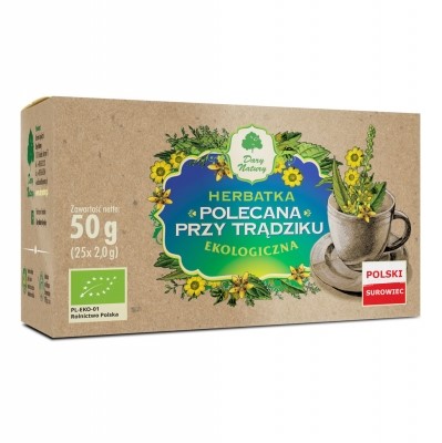 Herbatka POLECANA PRZY TRĄDZIKU eko Dary Natury