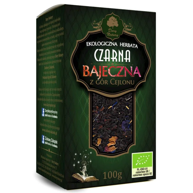 Herbata CZARNA BAJECZNA Cejlońska 100g Dary Natury