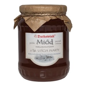 Miód WIELOKWIATOWY z łąk ujścia Warty 900g Dutkowiak