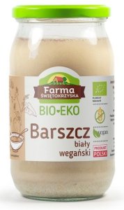 BARSZCZ BIAŁY NA ZAKWASIE GRYCZANYM bezglutenowy Bio 720 ml-  Eko Farma Świętokrzyska