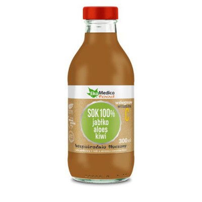 Sok JABŁKO ALOES KIWI 0,3L FOOD Ekamedica
