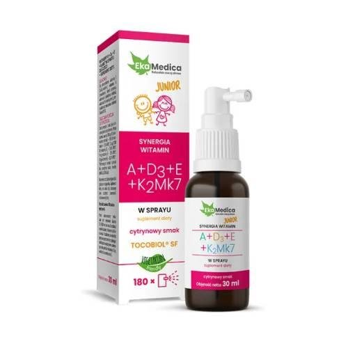 Witamina A+D3-E+K2Mk7 Junior 30 ml Ekamedica