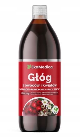 GŁÓG Z OWOCÓW I KWIATÓW1l Ekamedica Suplement diety