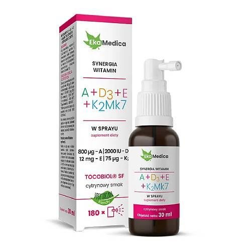 Ekamedica Witaminy  A+D3+E+K2Mk7  30 ml
