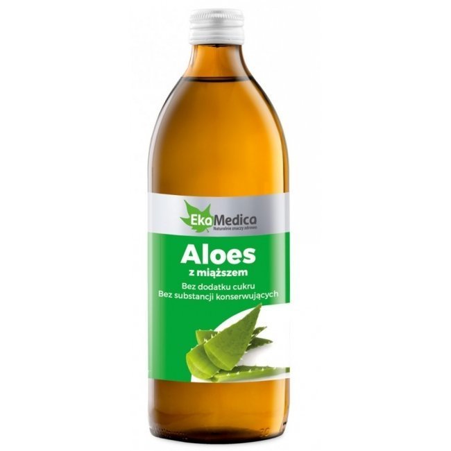 Ekamedica Aloes z miąższem 0,5L Suplement diety