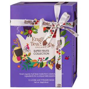 KOLEKCJA HERBATEK OWOCOWYCH BIO PIRAMIDKI 24 saszetki - English Tea Shop Organic