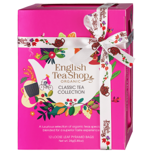 KOLEKCJA HERBAT I HERBATEK KLASYCZNYCH BIO PIRAMIDKI 24 saszetki - English Tea Shop Organic