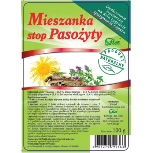 FLOS MIESZANKA NA PASOŻYTY 100G SPOŻYWCZY