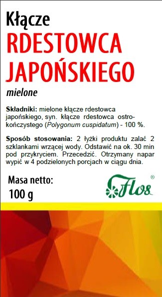 Rdestowiec japoński kłącze 100 g Flos - spożywczy