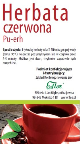Flos Herbata czerwona PU-ERH 100g środek spoż.