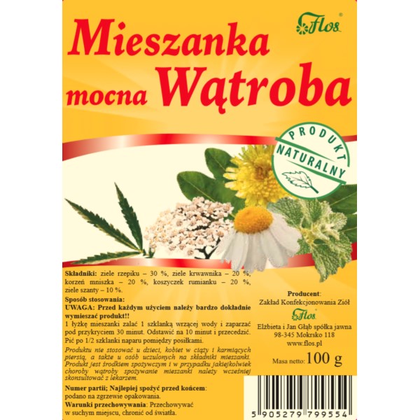 FLOS MIESZANKA MOCNA WĄTROBA 100G