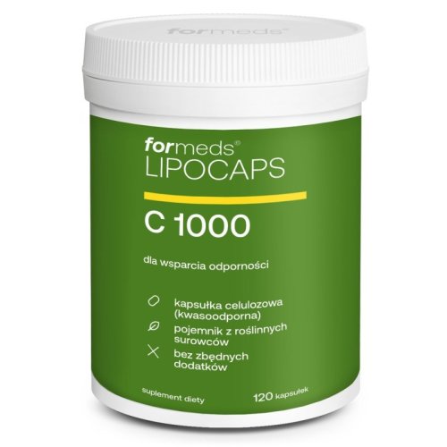 LIPOCAPS C 1000 WITAMINA 120 kapsułek Formeds