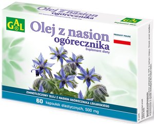 Olej z nasion ogóreczanika - zimnotłoczony 60 kaps 500mg Gal