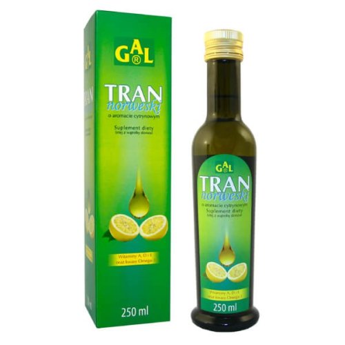 TRAN NORWESKI o smaku cytrynowym Gal 250 ml