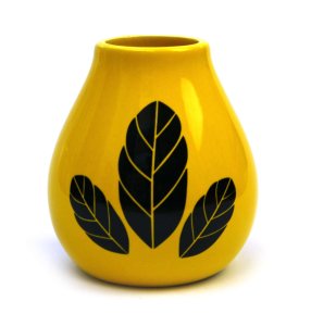 Matero Luka Hoja 350 ml yellow Gaucho Cebar