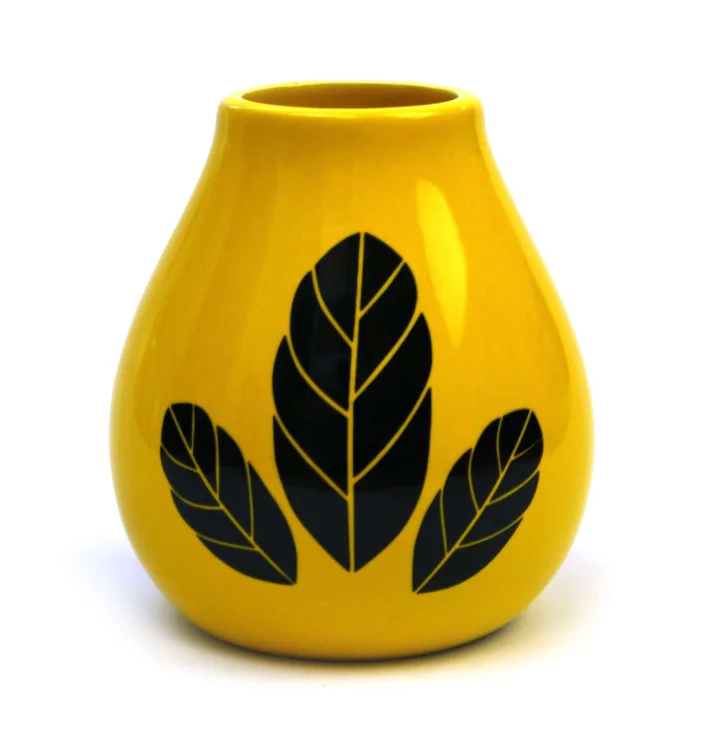 Matero Luka Hoja 350 ml yellow Gaucho Cebar
