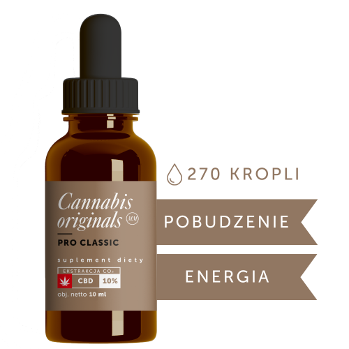 Olejek Cannabis PRO Classic CO2 10% CBD BIO 10 ml GHM
