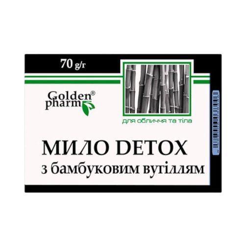 MYDŁO DETOX Z WĘGLEM BAMBUSOWYM 70 g Golden Pharm