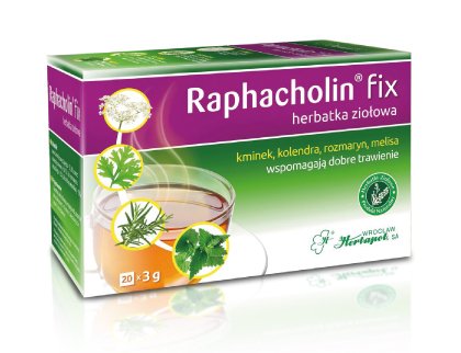 RAPHACHOLIN Herbatka ziołowa na trawienie 20 x 3g Herbapol