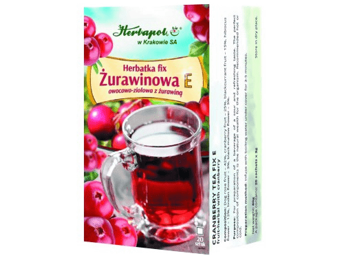 Herbata ŻURAWINOWA  Fix 20x3g Herbapol