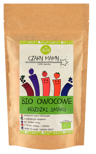 RÓŻDŻKI SMAKU OWOCOWE - liofilizowane owoce - BIO (10 x 2 g) 20 g - Helpa
