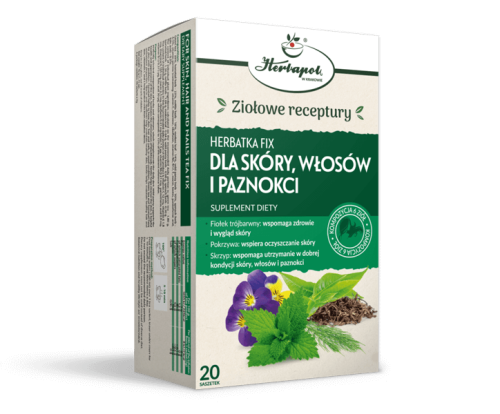 Herbatka DLA SKÓRY, WŁOSÓW i PAZNOKCI 20x2g Herbapol
