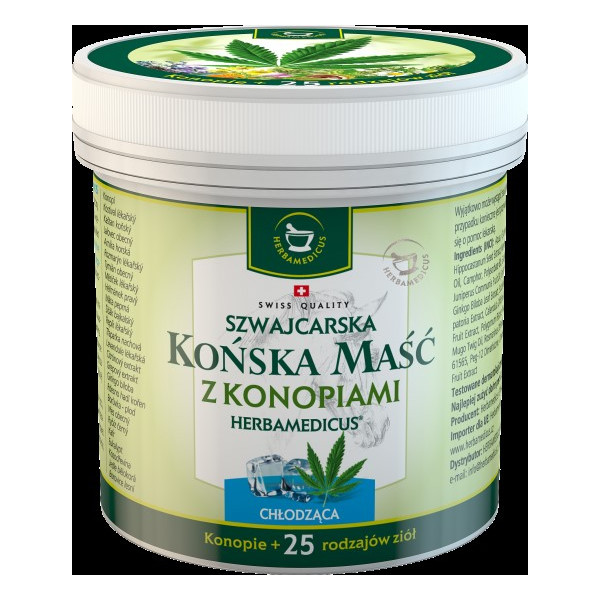 MAŚĆ Z KONOPIAMI Chłodząca 250ml Herbamedicus