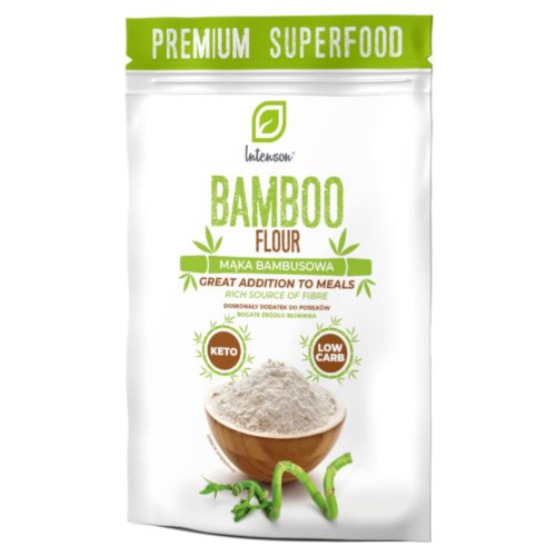 MĄKA BAMBUSOWA (100% Błonnika) 300g Intenson