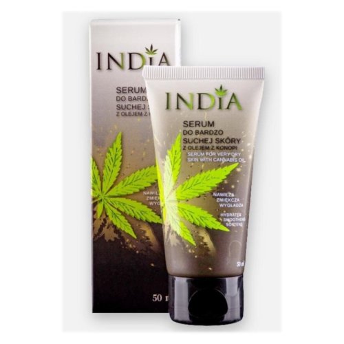 India SERUM DO BARDZO SUCHEJ SKÓRY z olejem z konopii 50ml