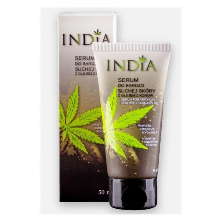 India SERUM DO BARDZO SUCHEJ SKÓRY z olejem z konopii 50ml