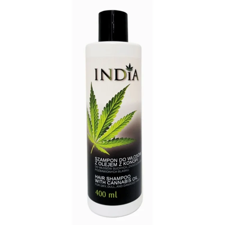 India Szampon do włosów z olejem z konopi 400ml