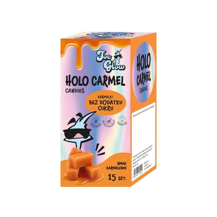 KARMELKI TOFFI Bez dodatku cukrów Bezglutenowe 15 szt. 90 g - Joe Glow