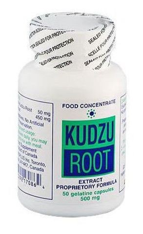 Kudzu Root 500 mg, 50 kapsułek ekstrakt kanadyjski - nałogi