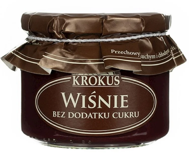 WIŚNIE I JABŁKA bez dodatku cukru 310 g - Krokus