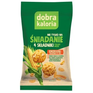 KULKI ŚNIADANIOWE orzeszki i płatki kukurydziane 32 g Kubara