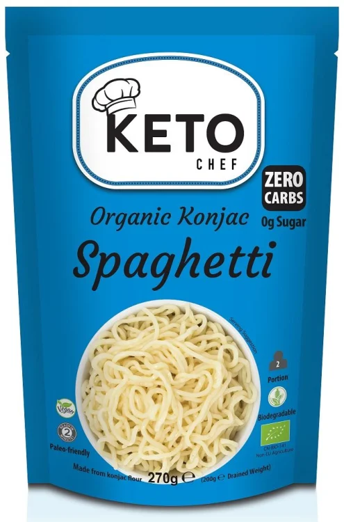 KONJAC SPAGHETTI  BIO 270 g  - Keto Schef makaron bezglutenowy