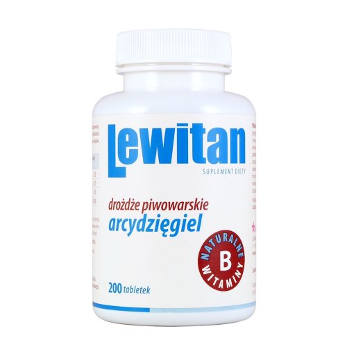 LEWITAN - DROŻDŻE PIWOWOWARSKIE Z ARCYDZIĘGLEM TABL. 200 TABL.
