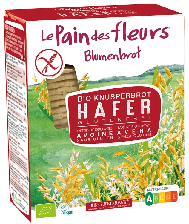 PIECZYWO CHRUPKIE OWSIANE Bezglutenowe BIO 150 g - Le Pain Des Fleurs