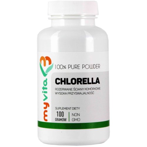 CHLORELLA proszek 100g wspomaga trawienie Myvita
