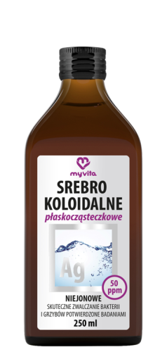 Srebro koloidalne niejonowe 50 ppm MyVita - 250 ml