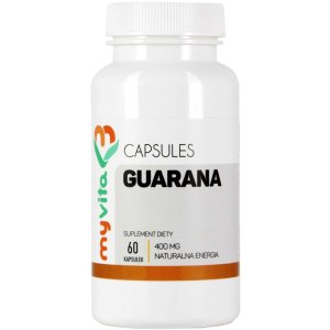 Myvita Guarana 400Mg 60 K. Pobudza I Wzmacnia