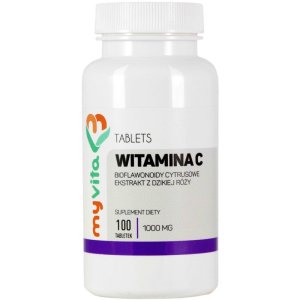 WITAMINA C DZIKA RÓŻA z bioflawnoidami 100 tabl Myvita