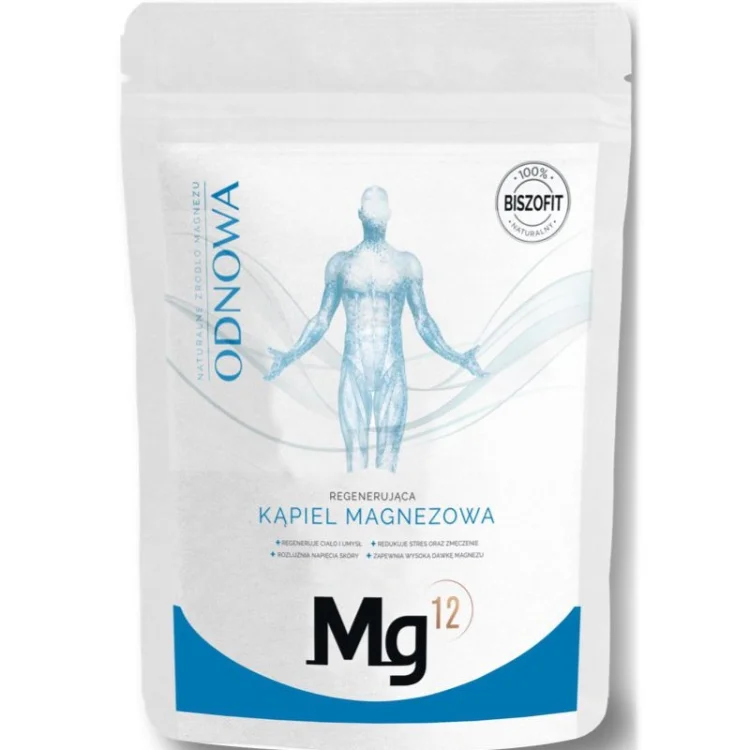 Mg12 Płatki magnezowe do kąpieli Odnowa 4Kg biszof